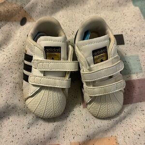 Adorable size 6-9 months limited edition Adidas sneakers
